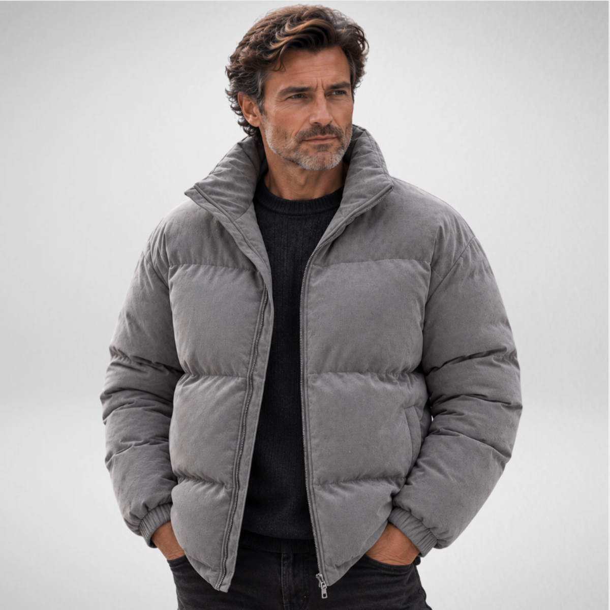 Men's Puffer Jacket – Quilted Winter Coat