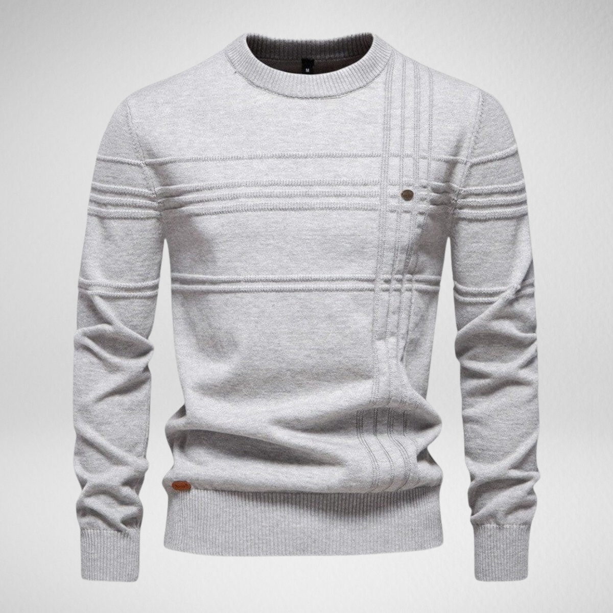 Men's Knit Sweater – Crew Neck Casual Pullover