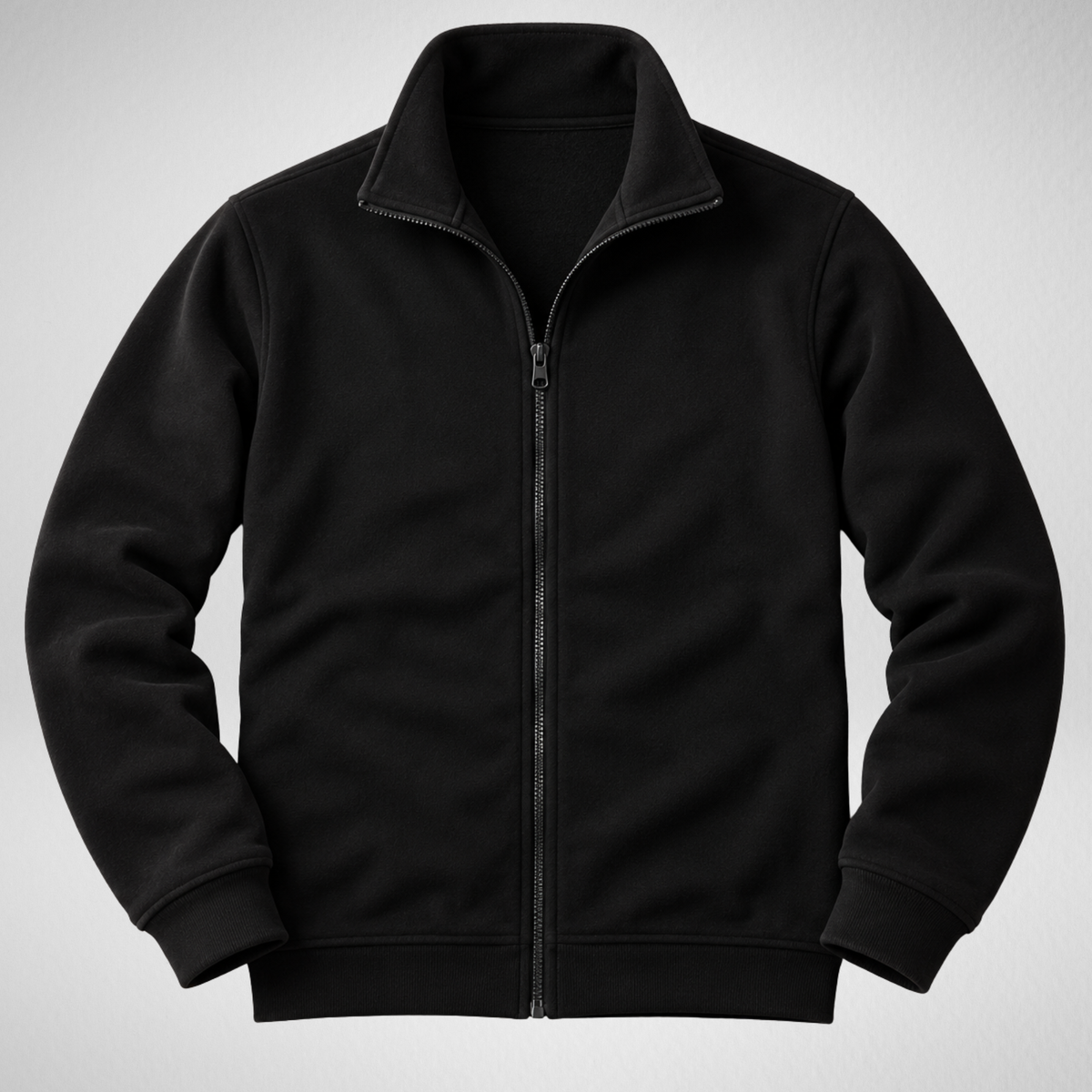 Men's Full-Zip Sweatshirt | Stand Collar Casual Jacket