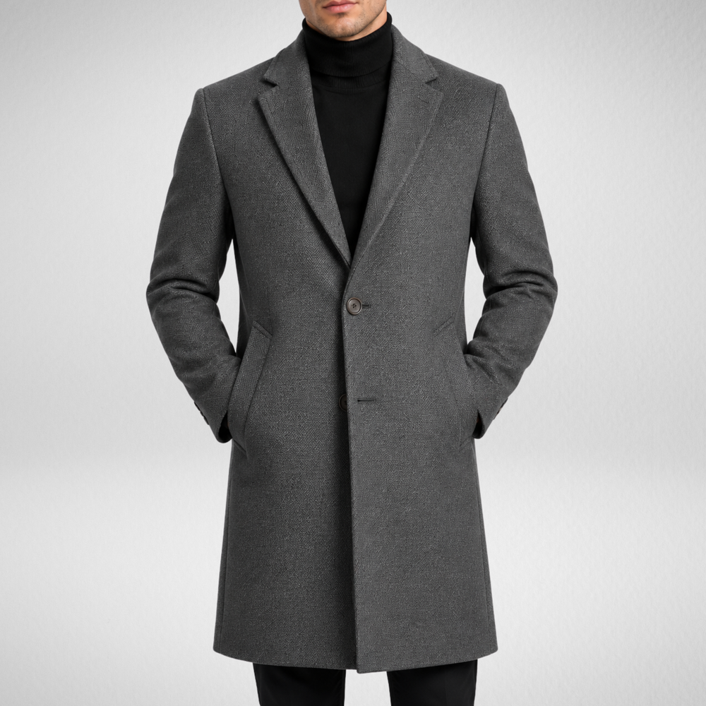 Men's Wool Overcoat | Classic Tailored Long Coat