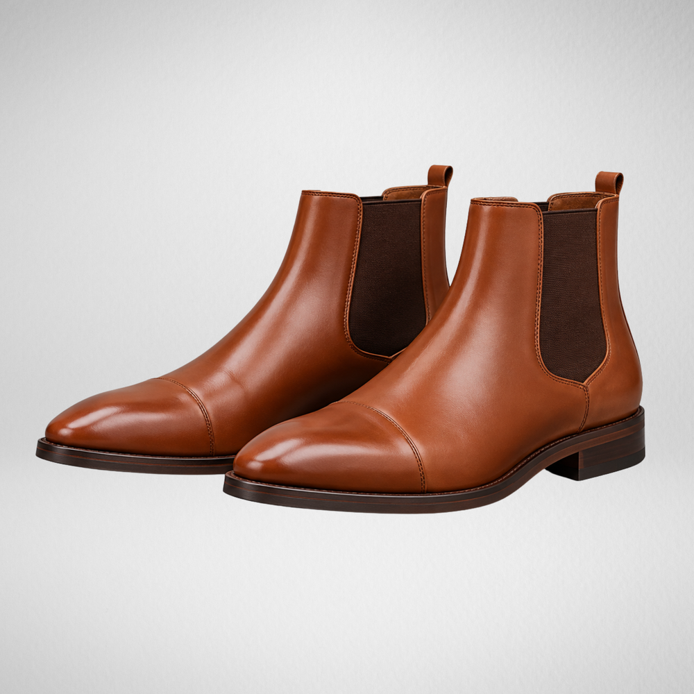 Men's Chelsea Boots | Classic Leather Slip-On Ankle Boots