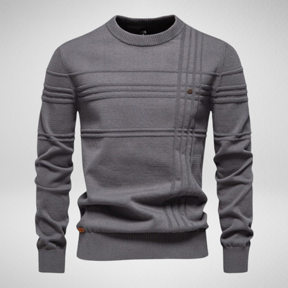 Men's Knit Sweater – Crew Neck Casual Pullover