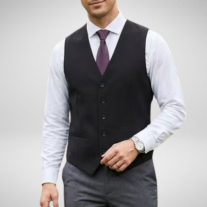 Men's Formal Vest | Classic Slim Fit Suit Waistcoat