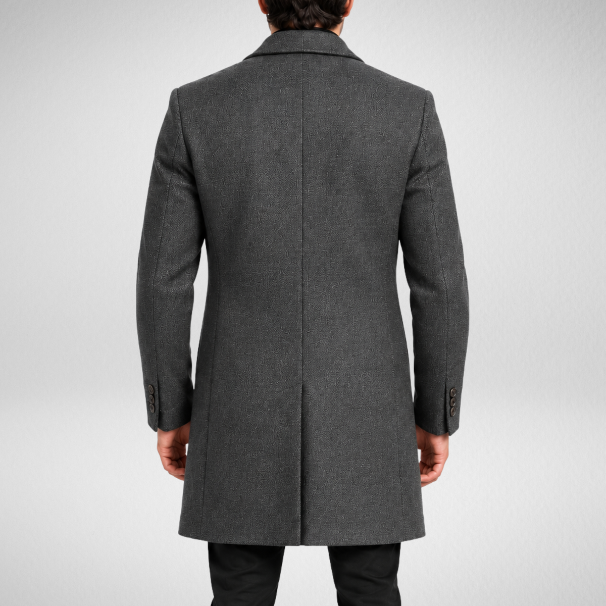 Men's Wool Overcoat | Classic Tailored Long Coat