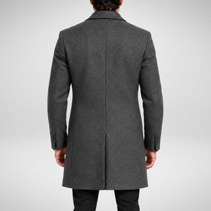 Men's Wool Overcoat | Classic Tailored Long Coat