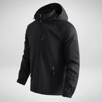 Men's Hooded Windbreaker Jacket | Lightweight Outdoor Coat