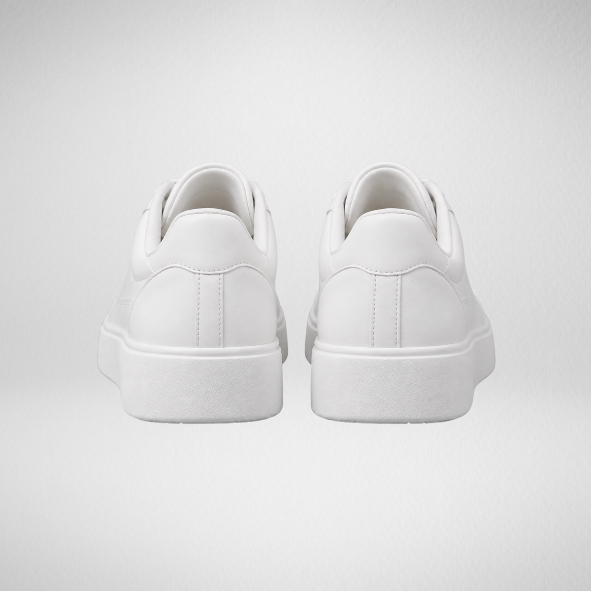 Men's White Platform Sneakers | Casual Trainers