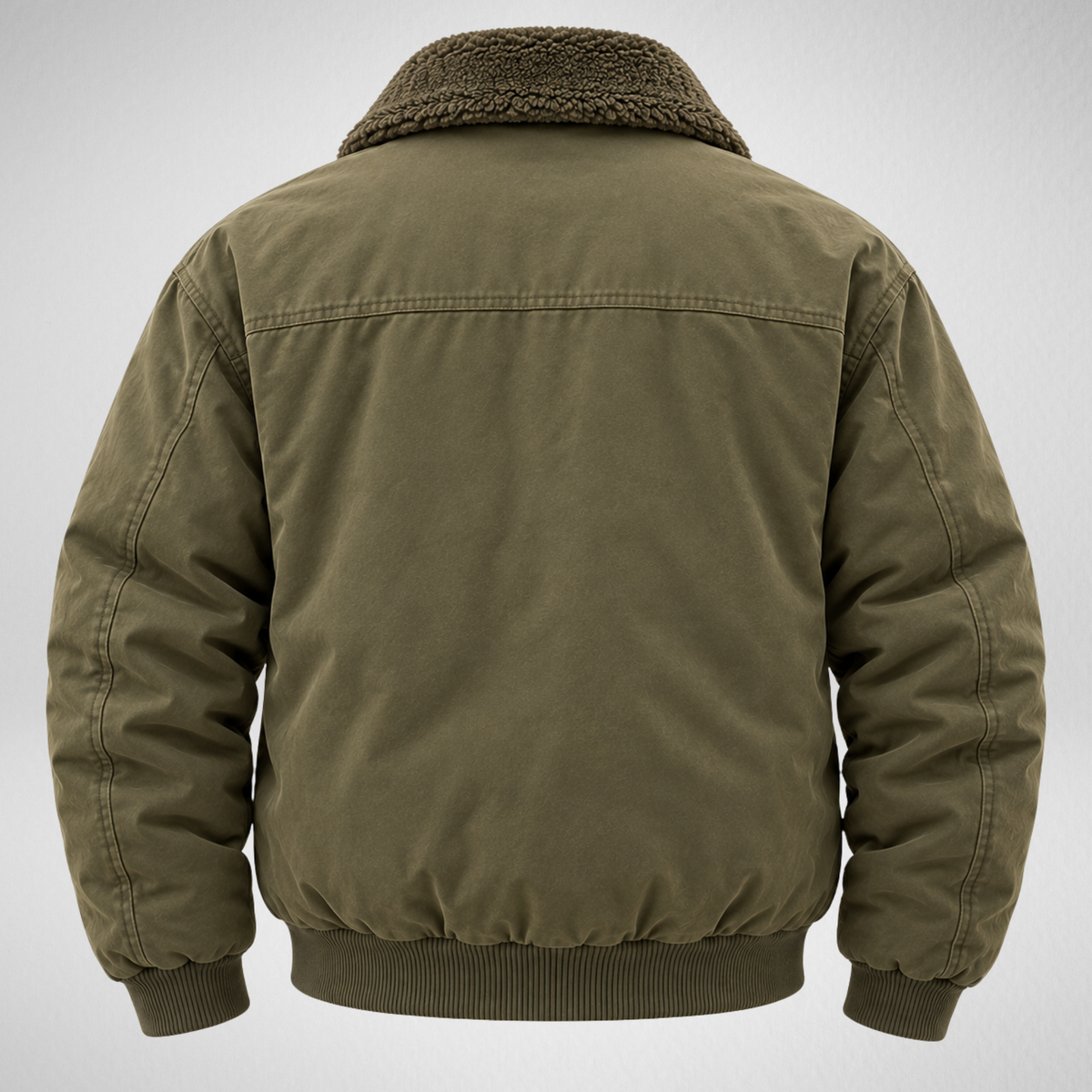 Men's Sherpa Collar Jacket – Fleece Lined Bomber Jacket