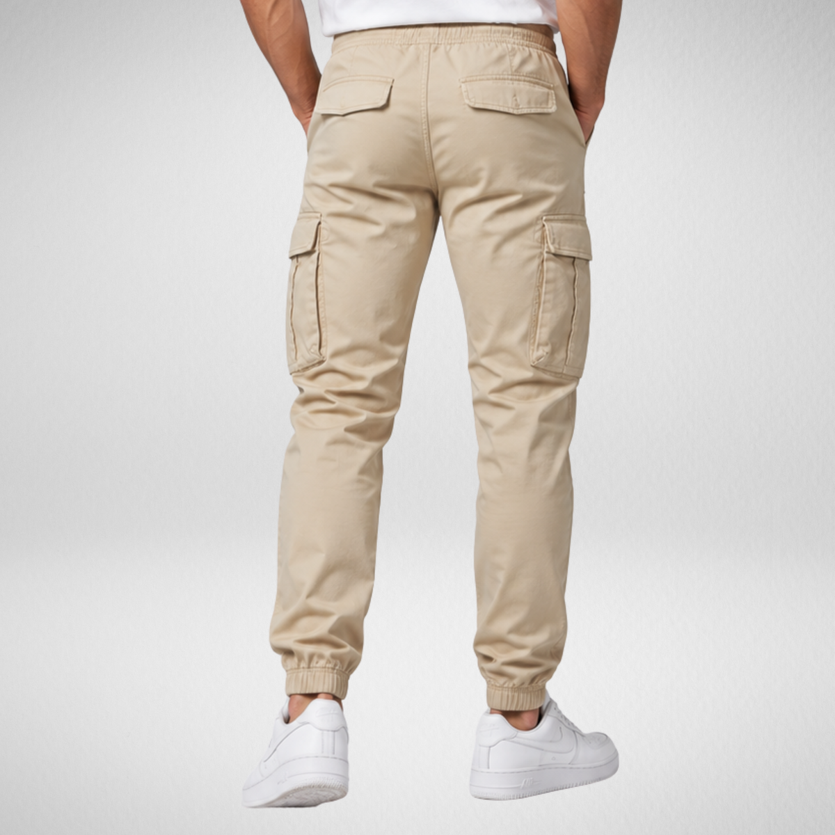 Men's Cargo Jogger Pants | Tapered Fit Casual Trousers