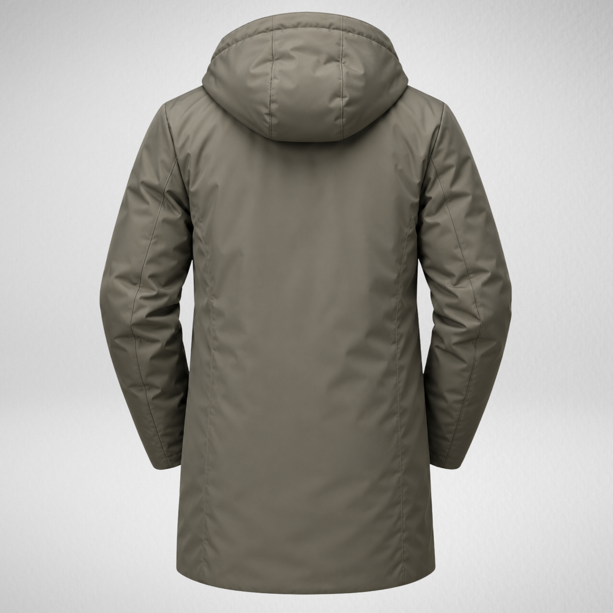Men's Waterproof Puffer Trench Coat | Long Hooded Jacket