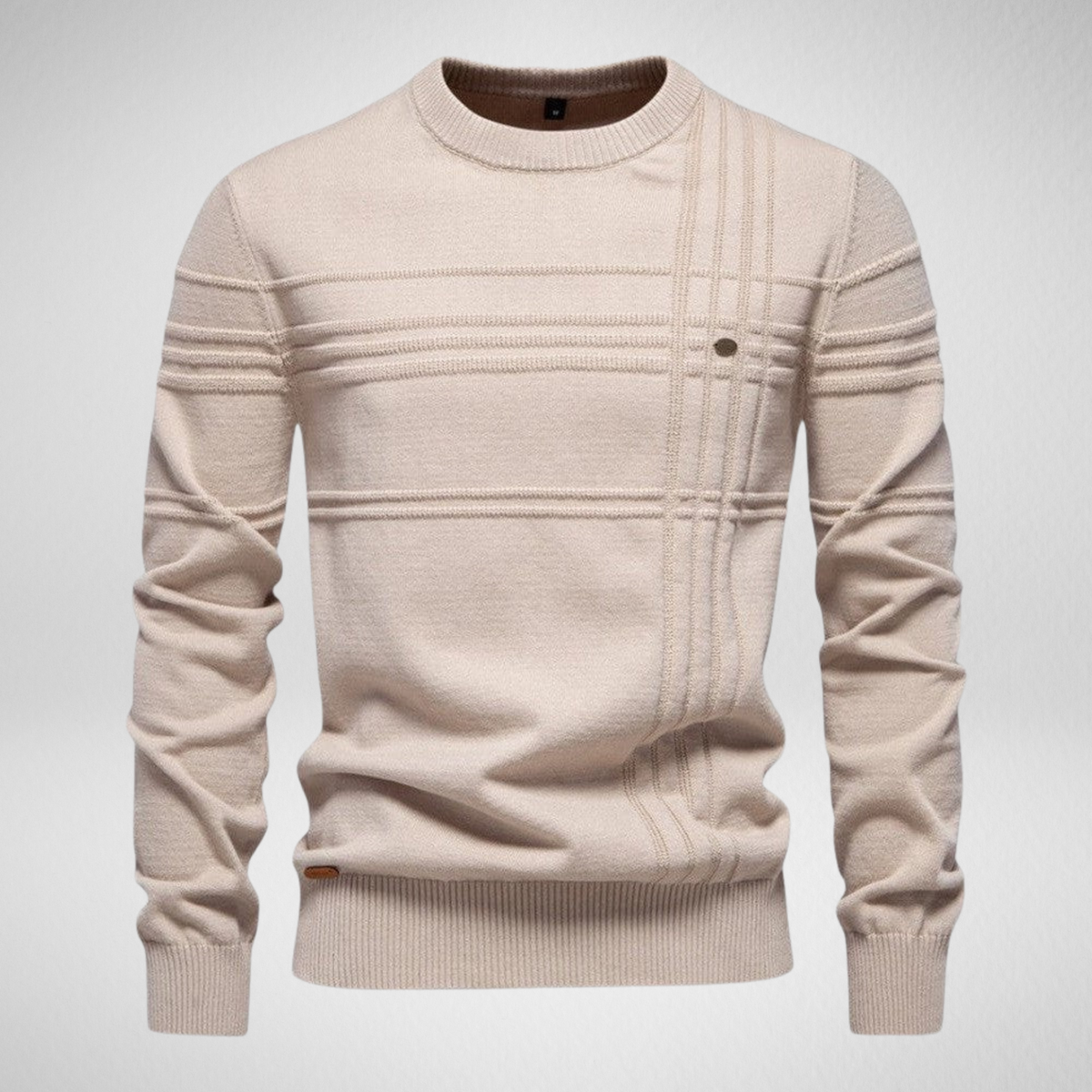 Men's Knit Sweater – Crew Neck Casual Pullover
