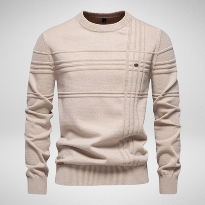 Men's Knit Sweater – Crew Neck Casual Pullover