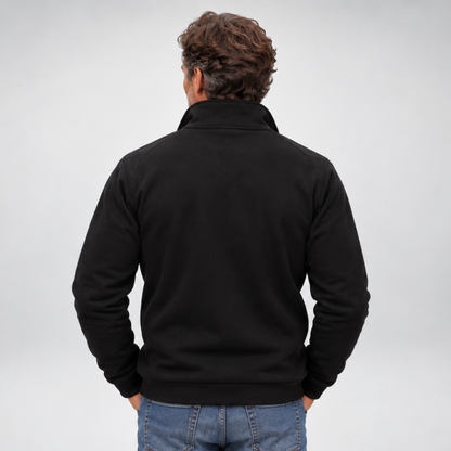 Men's Full-Zip Sweatshirt | Stand Collar Casual Jacket
