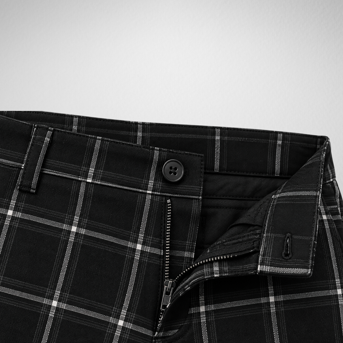 Men's Plaid Dress Pants | Slim Fit Checkered Trousers