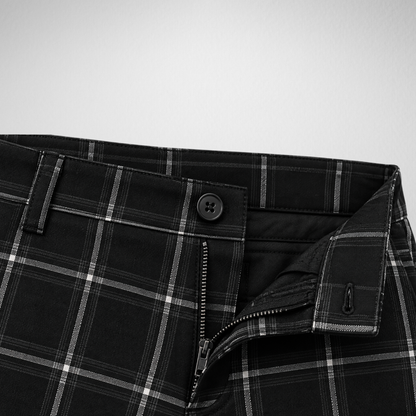 Men's Plaid Dress Pants | Slim Fit Checkered Trousers