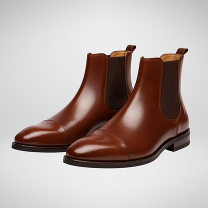 Men's Chelsea Boots | Classic Leather Slip-On Ankle Boots