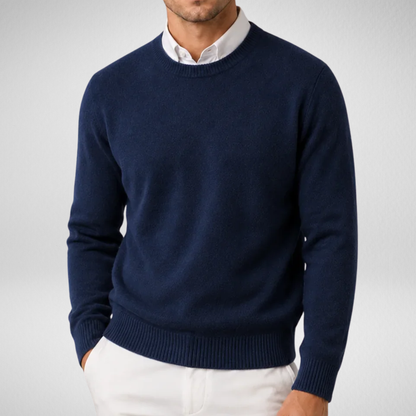 Men's Crew Neck Sweater | Classic Fit Knit Pullover