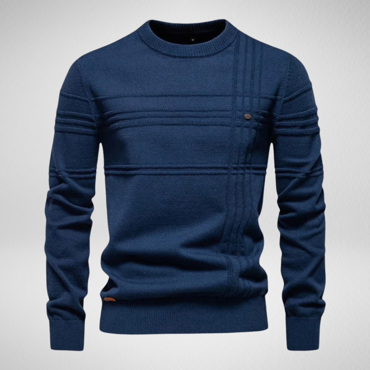 Men's Knit Sweater – Crew Neck Casual Pullover