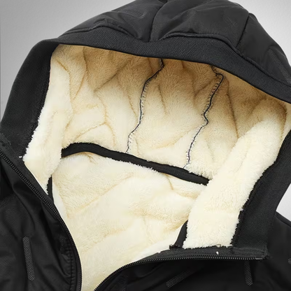 Men's Sherpa Lined Quilted Jacket | Hooded Winter Coat