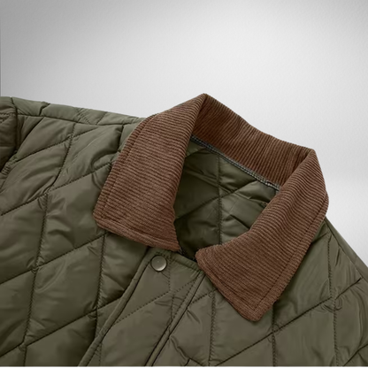 Men's Quilted Jacket – Corduroy Collar Field Jacket