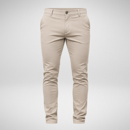 Men's Slim Fit Chino Pants | Classic Stretch Casual Trousers