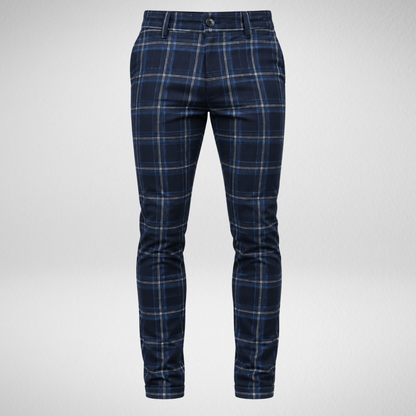 Men's Plaid Dress Pants | Slim Fit Checkered Trousers