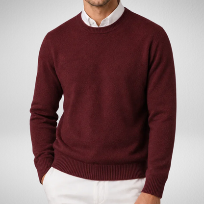 Men's Crew Neck Sweater | Classic Fit Knit Pullover