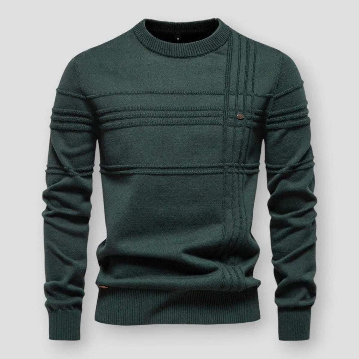 Men's Knit Sweater – Crew Neck Casual Pullover