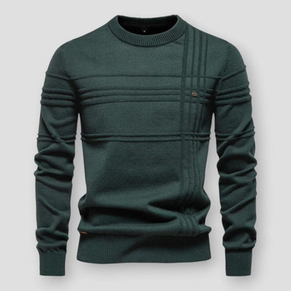 Men's Knit Sweater – Crew Neck Casual Pullover