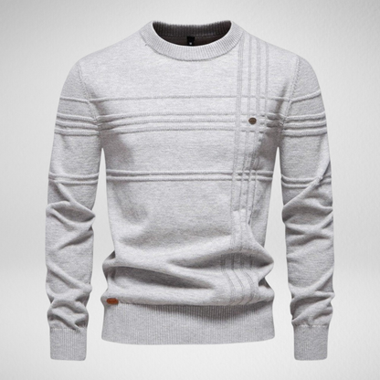 Men's Knit Sweater – Crew Neck Casual Pullover