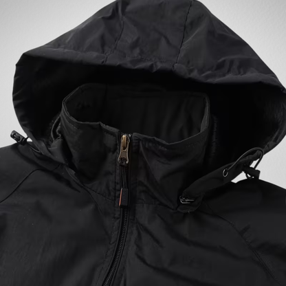 Men's Hooded Windbreaker Jacket | Lightweight Outdoor Coat