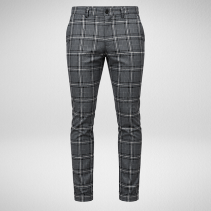 Men's Plaid Dress Pants | Slim Fit Checkered Trousers