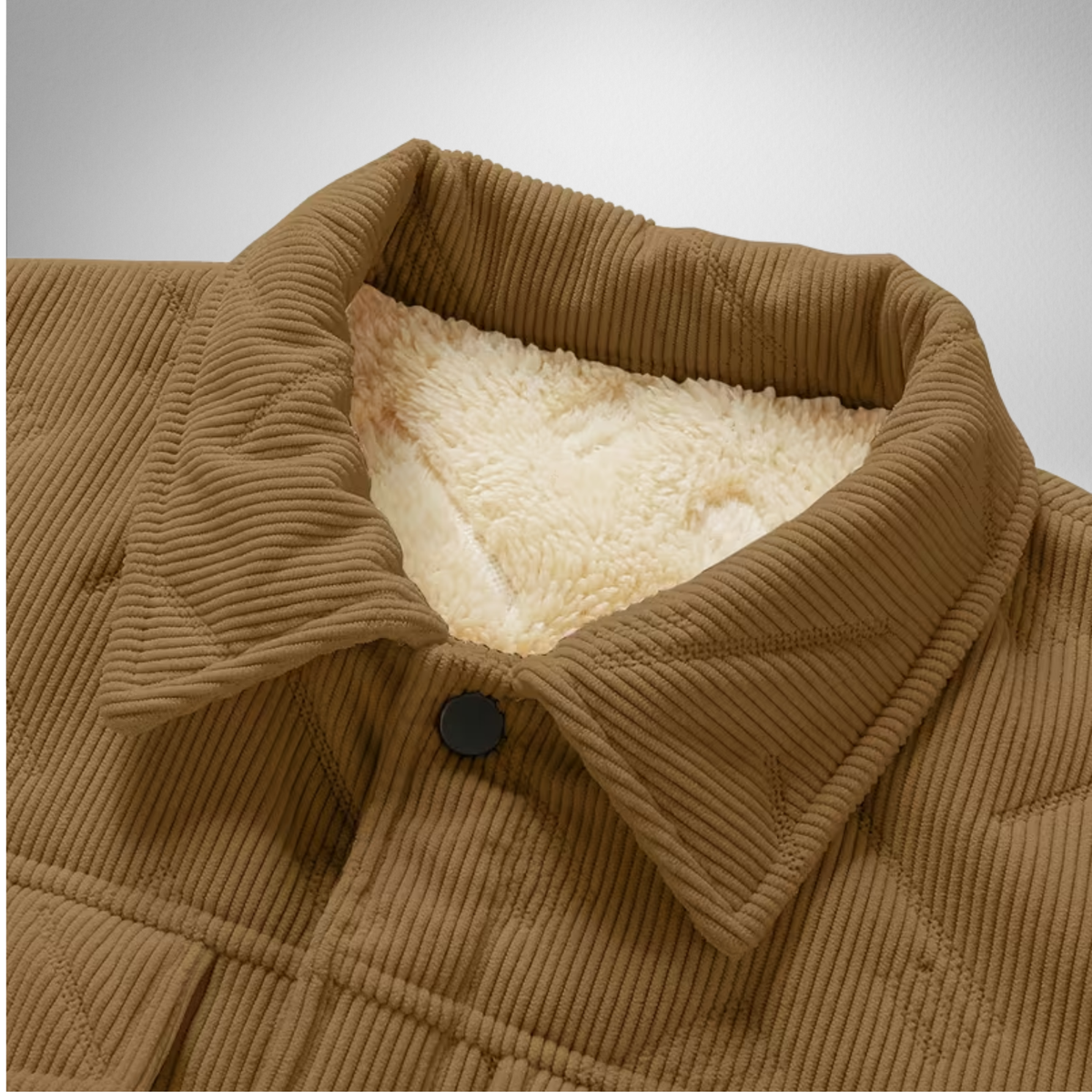 Men's Corduroy Jacket | Sherpa Lined Winter Trucker Jacket