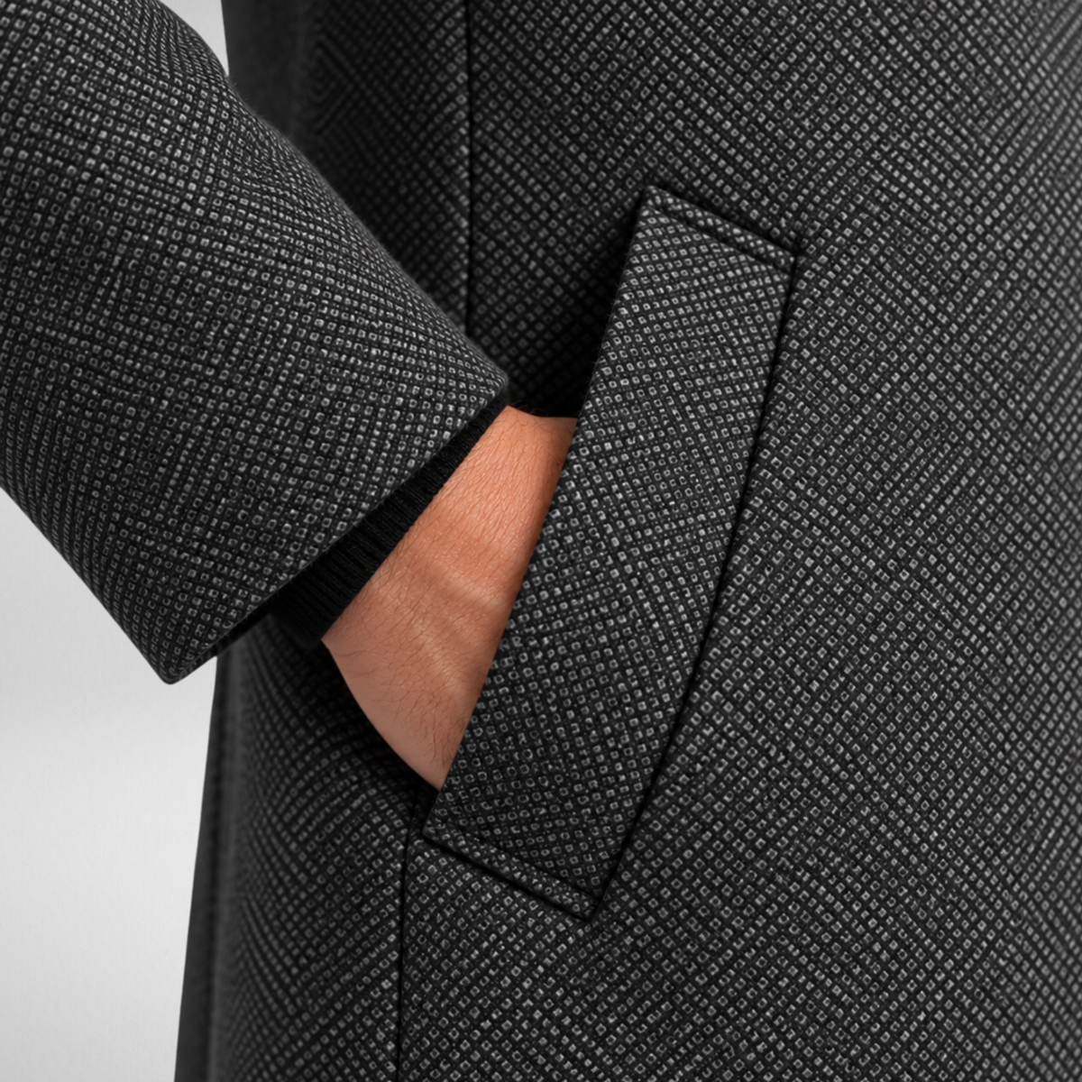 Men's Wool Overcoat | Classic Tailored Long Coat