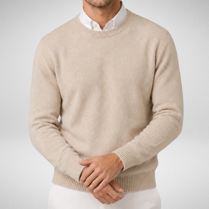 Men's Crew Neck Sweater | Classic Fit Knit Pullover