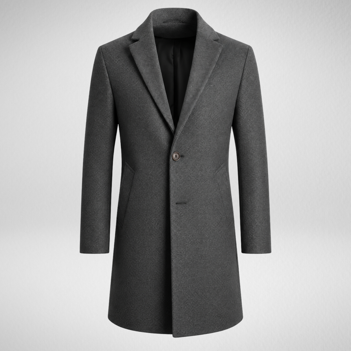 Men's Wool Overcoat | Classic Tailored Long Coat