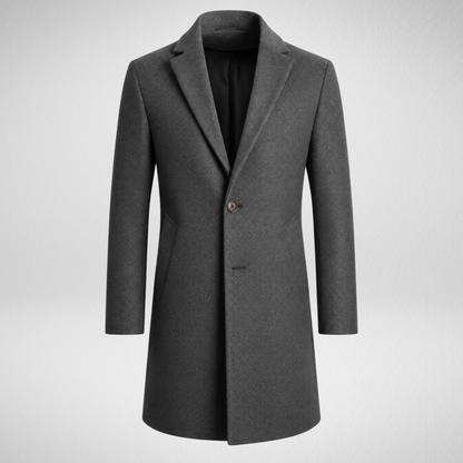 Men's Wool Overcoat | Classic Tailored Long Coat