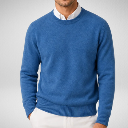 Men's Crew Neck Sweater | Classic Fit Knit Pullover