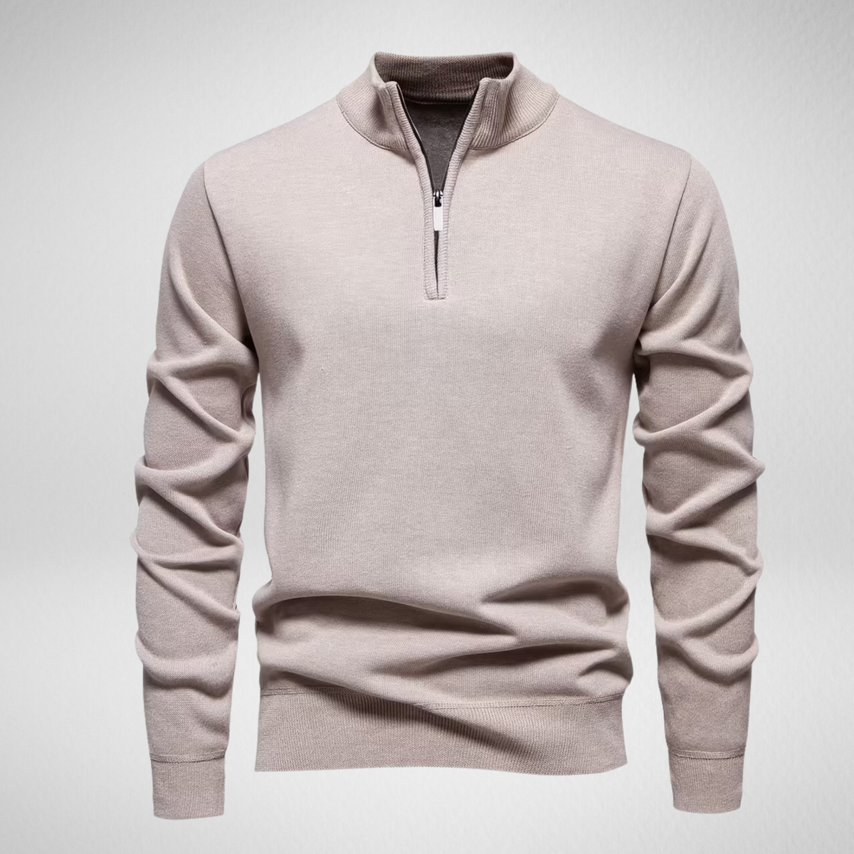 Men's Quarter Zip Sweater | Classic Knit Pullover