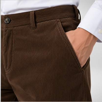Men's Corduroy Pants | Classic Straight Leg Trousers