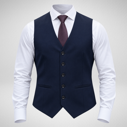 Men's Formal Vest | Classic Slim Fit Suit Waistcoat