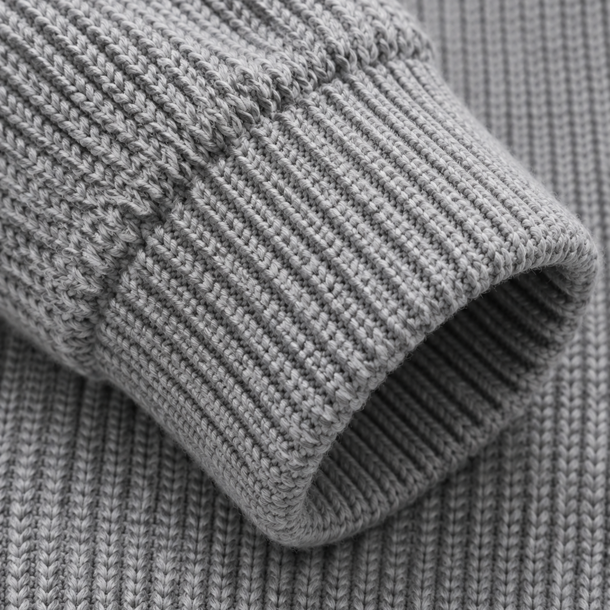Men's Knit Zip-Up Cardigan | Ribbed Stand Collar Sweater