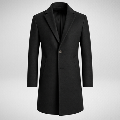 Men's Wool Overcoat | Classic Tailored Long Coat