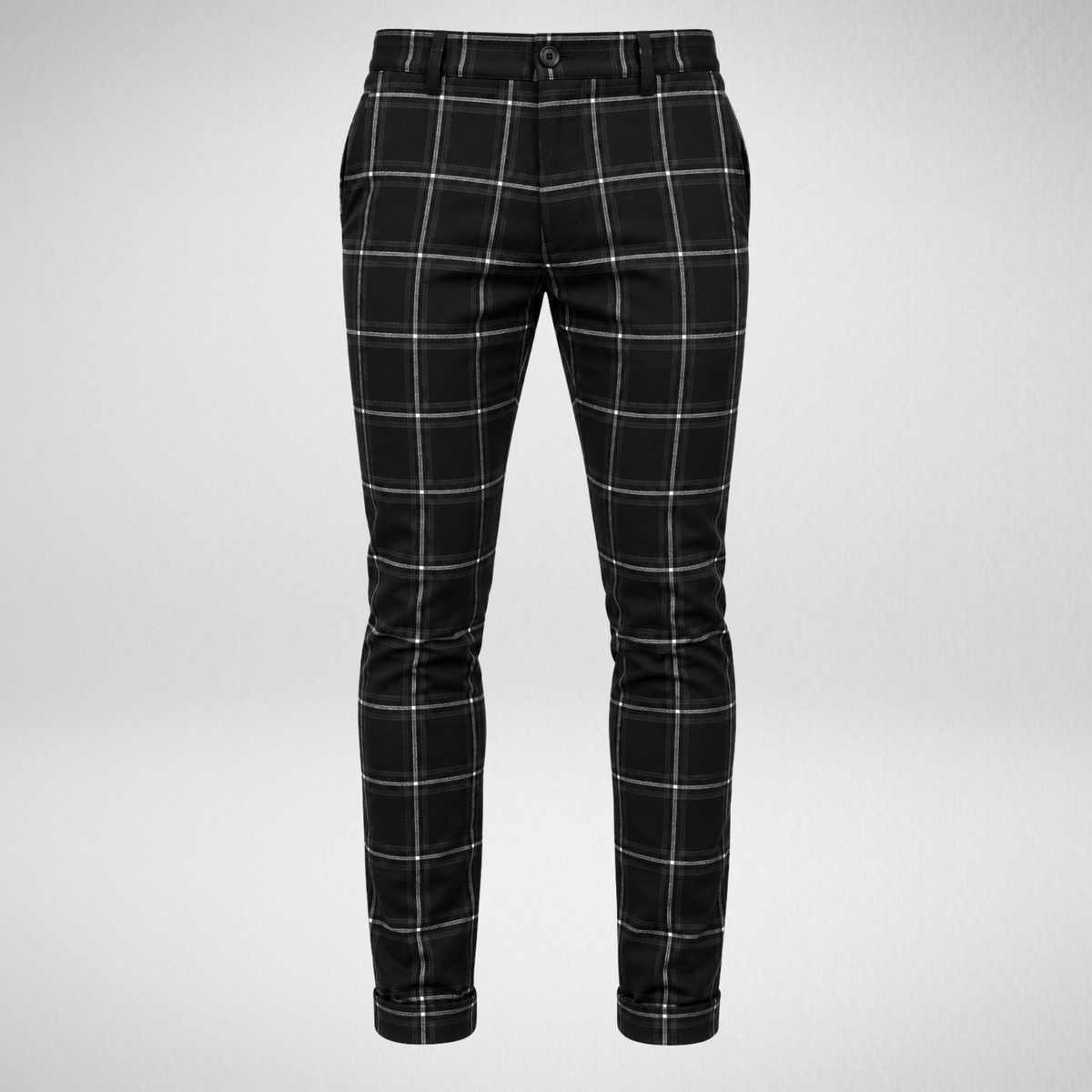 Men's Plaid Dress Pants | Slim Fit Checkered Trousers