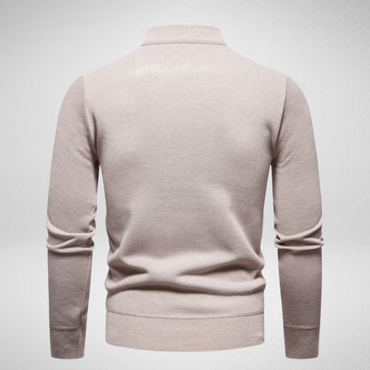 Men's Quarter Zip Sweater | Classic Knit Pullover