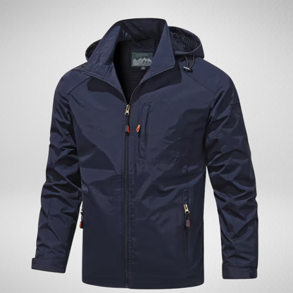 Men's Hooded Windbreaker Jacket | Lightweight Outdoor Coat