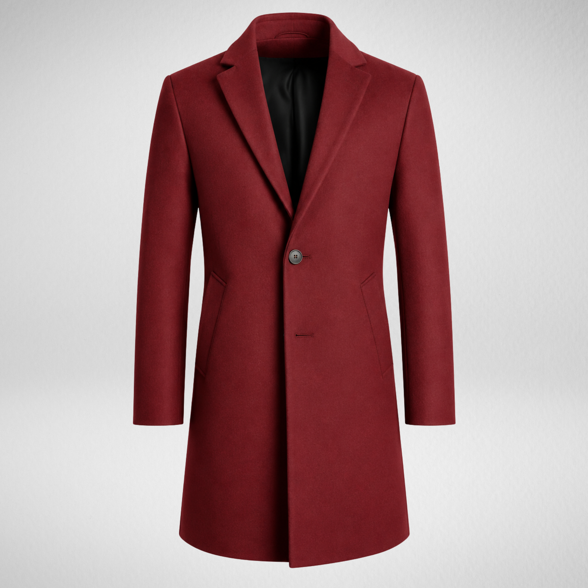 Men's Wool Overcoat | Classic Tailored Long Coat