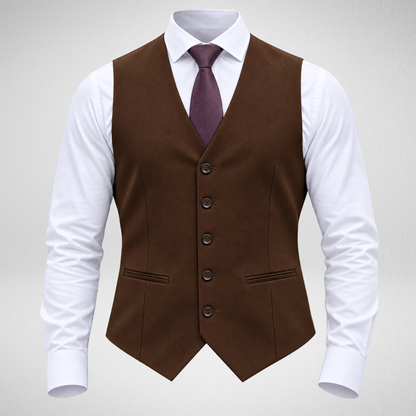 Men's Formal Vest | Classic Slim Fit Suit Waistcoat