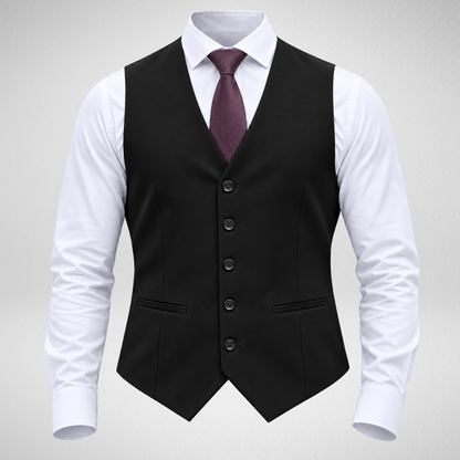 Men's Formal Vest | Classic Slim Fit Suit Waistcoat
