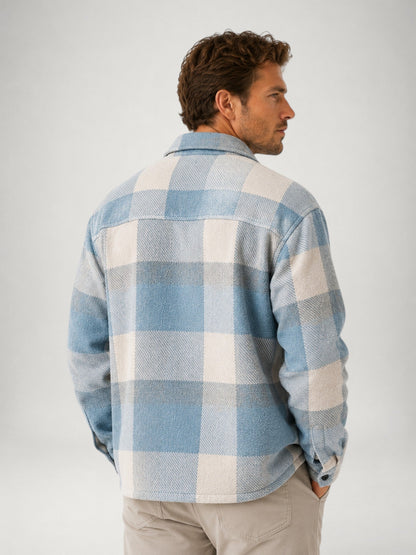 Men's Plaid Shacket | Classic Button-Up Shirt Jacket